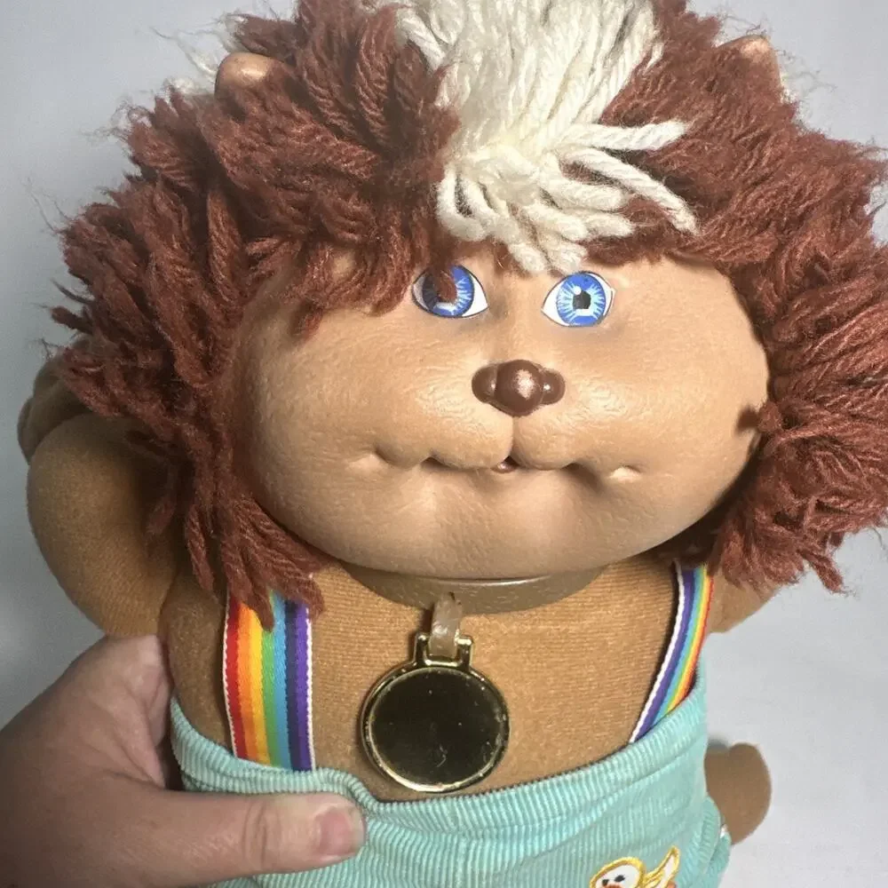 Vintage Cabbage Patch Kids Doll KOOSAS 1983 Brown Striped Hair Blue Eyes